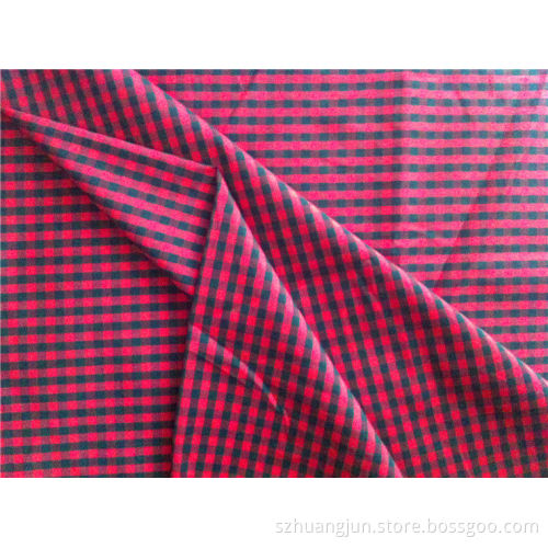 Changeable yarn-dyed plaid fabric for shirt and dress